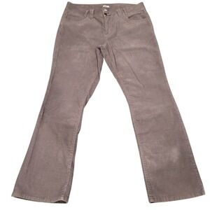 Relativity Womens Gray Corduroy Flare Bootcut Pants Flattering‎ Size 18 C389